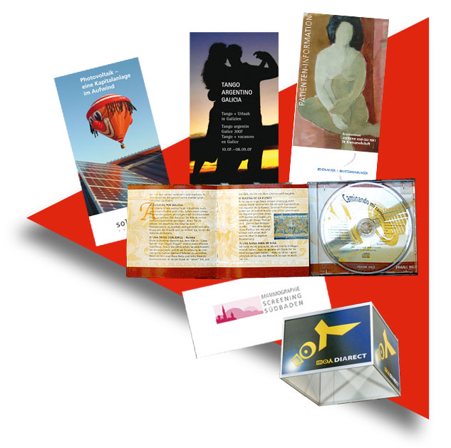 Werbekampagnen Werbemittel, Logotype, Flyer, Broschre, Katalog,CD